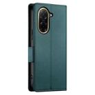 For Redmi A5 4G 171.7mm / Xiaomi Poco C71 Side Buckle Magnetic Frosted Leather Phone Case(Dark Green) - 3
