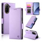 For Redmi A5 4G 171.7mm / Xiaomi Poco C71 Side Buckle Magnetic Frosted Leather Phone Case(Purple) - 1