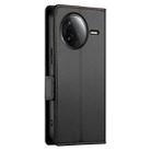 For Redmi K80 / K80 Pro Side Buckle Magnetic Frosted Leather Phone Case(Black) - 3