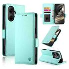 For Redmi  Turbo 4 Pro / Xiaomi Poco F7 Side Buckle Magnetic Frosted Leather Phone Case(Mint Green) - 1