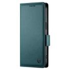 For Redmi  Turbo 4 Pro / Xiaomi Poco F7 Side Buckle Magnetic Frosted Leather Phone Case(Dark Green) - 2