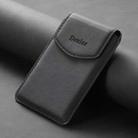 Denior V12 MagSafe Magnetic Phone PU Card Sleeve(Black) - 2