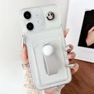 For iPhone 11 Electroplating Card Bag Ring Holder TPU Phone Case(Transparent) - 3