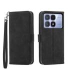 For Redmi K70 Ultra Dierfeng Dream Line TPU + PU Leather Phone Case(Black) - 1