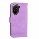 For Redmi A5 4G 171.7mm / Xiaomi Poco C71 Dierfeng Dream Line TPU Hybrid PU Leather Phone Case(Purple) - 3