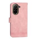 For Redmi A5 4G 171.7mm / Xiaomi Poco C71 Dierfeng Dream Line TPU Hybrid PU Leather Phone Case(Pink) - 3