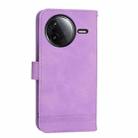 For Redmi K80 / K80 Pro Dierfeng Dream Line TPU Hybrid PU Leather Phone Case(Purple) - 3
