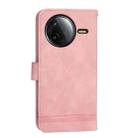 For Redmi K80 / K80 Pro Dierfeng Dream Line TPU Hybrid PU Leather Phone Case(Pink) - 3