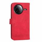For Redmi K80 / K80 Pro Dierfeng Dream Line TPU Hybrid PU Leather Phone Case(Red) - 3