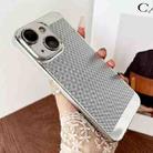 For iPhone 15 Electroplated PC Frameless Cooling Phone Case(Silver) - 1