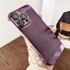 For iPhone 13 Pro Max Electroplated PC Frameless Cooling Phone Case(Purple) - 1