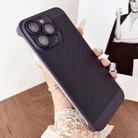 For iPhone 16 Pro Max Frameless Oil Spray PC Cooling Phone Case(Purple) - 1