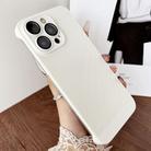 For iPhone 16 Pro Max Frameless Oil Spray PC Cooling Phone Case(White) - 1