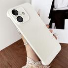 For iPhone 16 Plus Frameless Oil Spray PC Cooling Phone Case(White) - 1