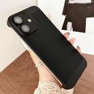 For iPhone 16 Plus Frameless Oil Spray PC Cooling Phone Case(Black) - 1