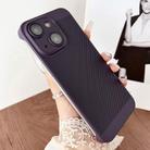 For iPhone 15 Plus Frameless Oil Spray PC Cooling Phone Case(Purple) - 1