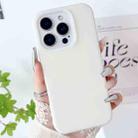 For iPhone 12 Pro Max PC Hybrid Liquid Silicone Jelly Phone Case(White) - 1