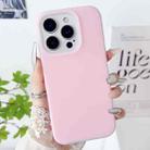 For iPhone 11 Pro Max PC Hybrid Liquid Silicone Jelly Phone Case(Pink) - 1