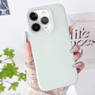 For iPhone 11 Pro PC Hybrid Liquid Silicone Jelly Phone Case(Light Green) - 1