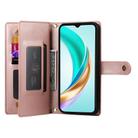 For Honor X9c Global / Magic7 Lite Nine Card-slot Zipper Wallet Bag Leather Phone Case(Pink) - 3