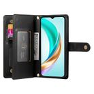 For Honor X9c Global / Magic7 Lite Nine Card-slot Zipper Wallet Bag Leather Phone Case(Black) - 3