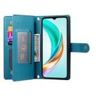 For Honor X9c Global / Magic7 Lite Nine Card-slot Zipper Wallet Bag Leather Phone Case(Blue) - 3