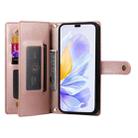 For Honor X8c 4G Nine Card-slot Zipper Wallet Bag Leather Phone Case(Pink) - 3
