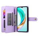 For Honor 400 Lite Global Nine Card-slot Zipper Wallet Bag Leather Phone Case(Purple) - 3
