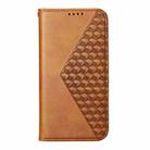 For Redmi K70 Ultra Cubic Grid Calf Texture Magnetic Leather Phone Case(Yellow) - 2