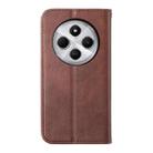 For Redmi 14C 4G Cubic Grid Calf Texture Magnetic Leather Phone Case(Brown) - 3