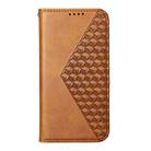 For Redmi Note 14 4G 163.25mm Global Cubic Grid Calf Texture Magnetic Leather Phone Case(Yellow) - 2