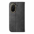 For Redmi A5 4G 171.7mm / Xiaomi Poco C71 Cubic Grid Calf Texture Magnetic Leather Phone Case(Black) - 3