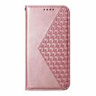 For Redmi A5 4G 171.7mm / Xiaomi Poco C71 Cubic Grid Calf Texture Magnetic Leather Phone Case(Rose Gold) - 2