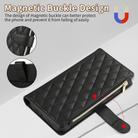 For iPhone 15 Pro Max Rhombic Zipper Wallet Leather Phone Case(Black) - 2