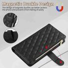 For iPhone 15 Plus Rhombic Zipper Wallet Leather Phone Case(Black) - 2