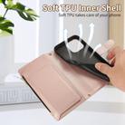 For iPhone 12 / 12 Pro Rhombic Zipper Wallet Leather Phone Case(Rose Gold) - 3