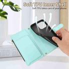 For iPhone 11 Pro Max Rhombic Zipper Wallet Leather Phone Case(Cyan) - 3