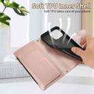 For iPhone 11 Pro Max Rhombic Zipper Wallet Leather Phone Case(Rose Gold) - 3