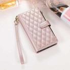 For iPhone 7 Plus / 8 Plus Rhombic Zipper Wallet Leather Phone Case(Rose Gold) - 2