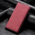 For OPPO Reno12 F 4G / 5G / F27 India Business Solid Color Magnetic RFID Leather Phone Case(Red) - 2