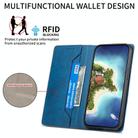 For OPPO Reno13 F 4G / 5G Business Solid Color Magnetic RFID Leather Phone Case(Blue) - 3