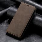 For Realme GT 6 Global Business Solid Color Magnetic RFID Leather Phone Case(Brown) - 2