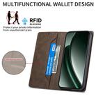 For Realme GT 6 Global Business Solid Color Magnetic RFID Leather Phone Case(Brown) - 3