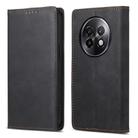 For Realme 13+ Business Solid Color Magnetic RFID Leather Phone Case(Black) - 1