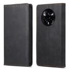 For Realme 14 Pro Business Solid Color Magnetic RFID Leather Phone Case(Black) - 1