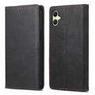 For Samsung Galaxy A06 4G Business Solid Color Magnetic RFID Leather Phone Case(Black) - 1