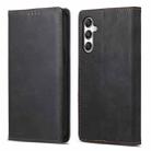 For Samsung Galaxy M35 Business Solid Color Magnetic RFID Leather Phone Case(Black) - 1