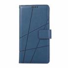 For Redmi 14C 4G PU Genuine Leather Texture Embossed Line Phone Case(Blue) - 2