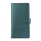 For Redmi Note 14 Pro 4G PU Genuine Leather Texture Embossed Line Phone Case(Green) - 2