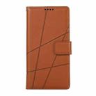 For Redmi A5 4G 171.7mm / Xiaomi Poco C71 PU Genuine Leather Texture Embossed Line Phone Case(Brown) - 2